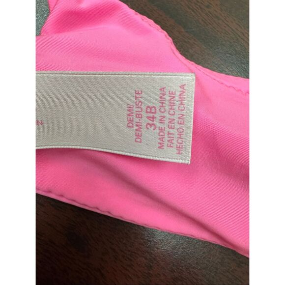 Victoria’s Secret Hot Pink Demi Bra Size 34B - Picture 8 of 8